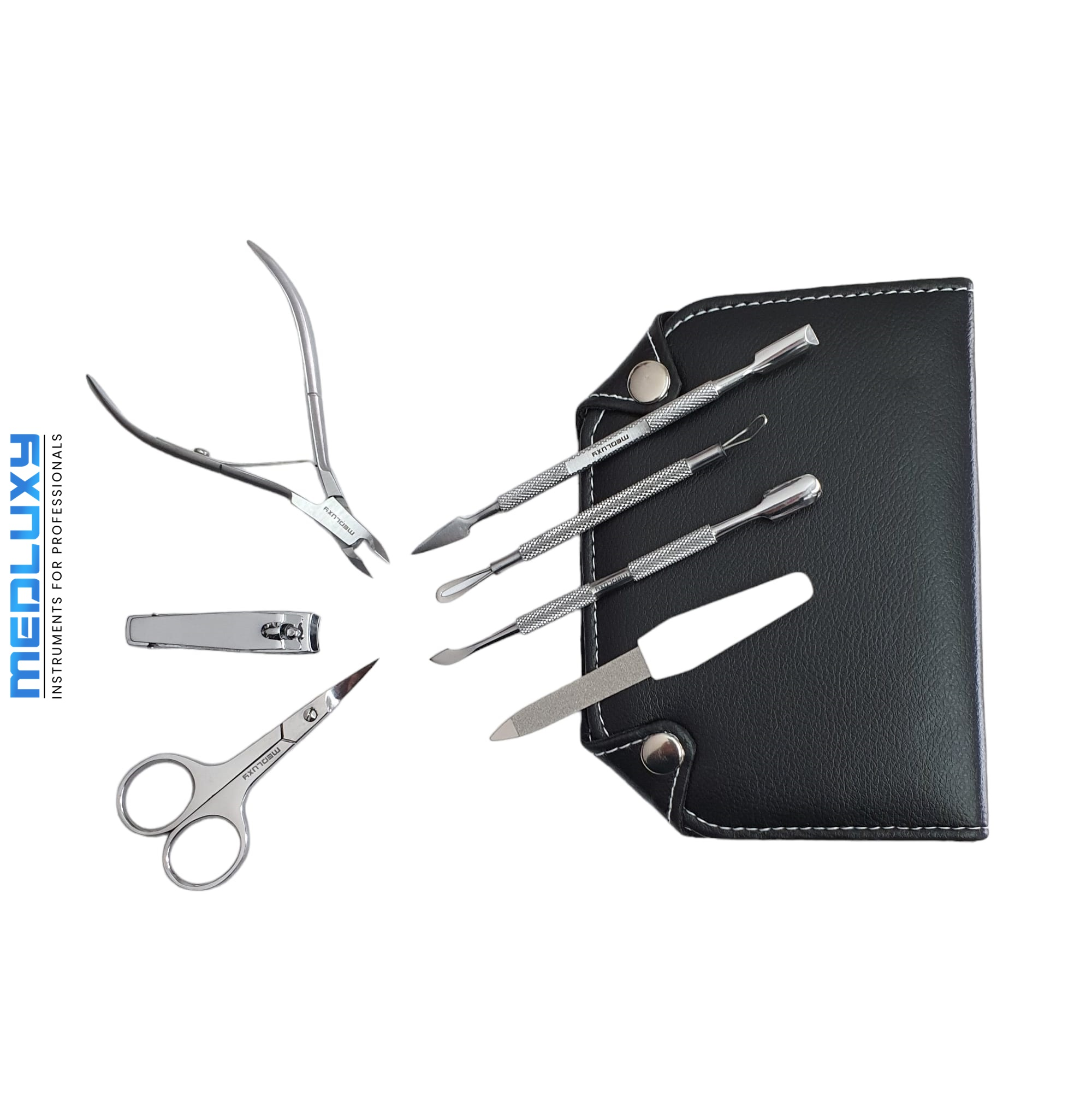 Medluxy - Manicure Pedicure Set - 8-delig - incl. etui